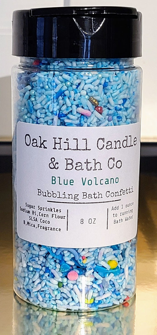 Blue Volcano Bubbling Bath Confetti