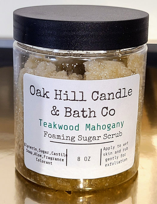 Teakwood Mahogany Foaming Sugar Scrub