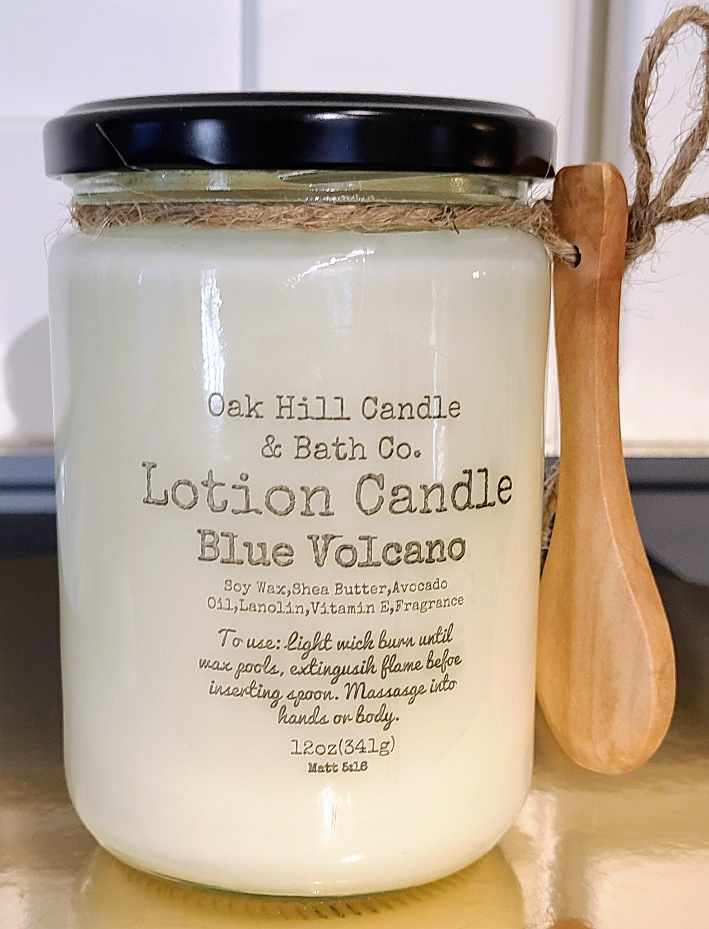 Blue Volcano Lotion Candle