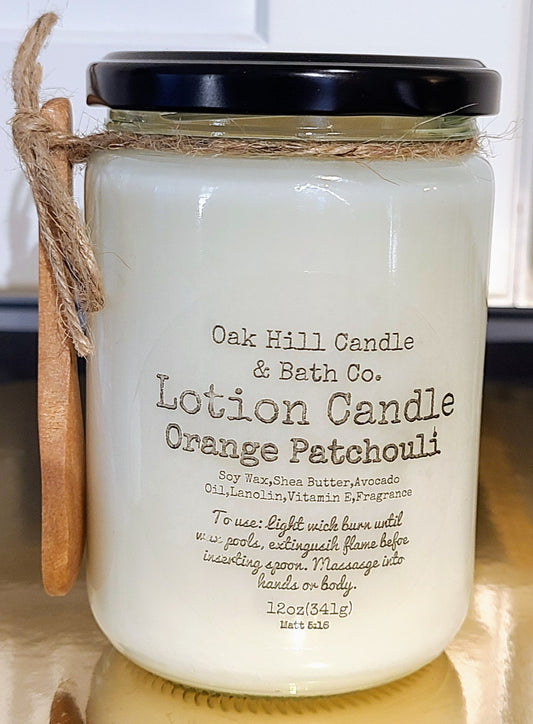 Orange Patchouli Lotion Candle