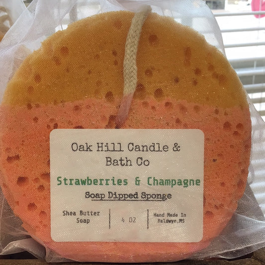 Strawberries & Champagne Soap Dipped Sponge