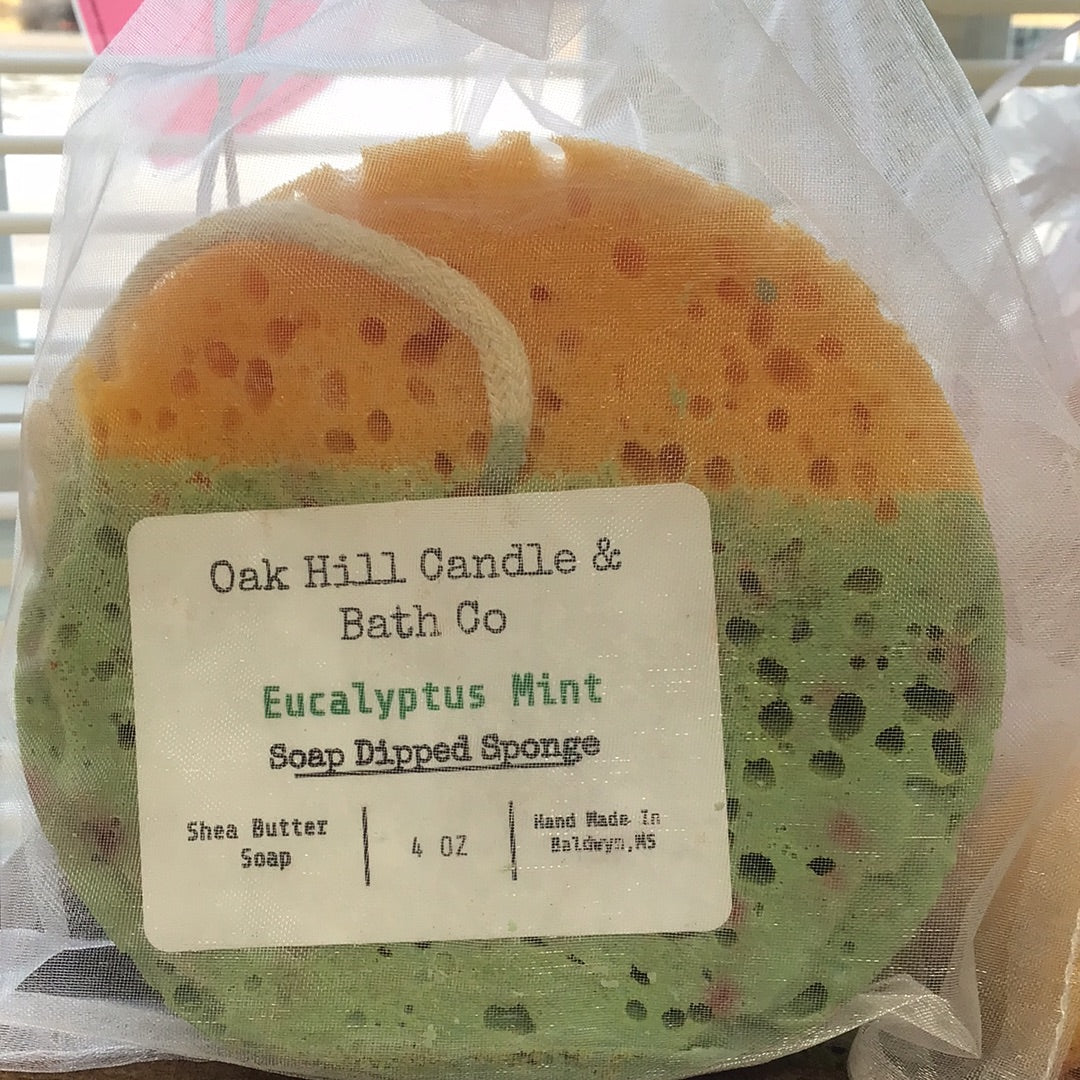 Eucalyptus Mint Soap Dipped Sponge